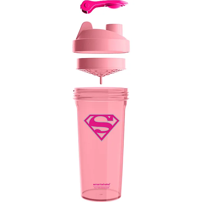 Спортивный шейкер SMARTSHAKE Lite 800мл DC Supergirl