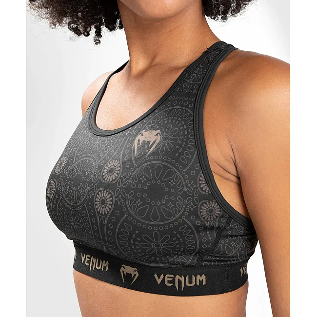 Спортивный топ VENUM Women Santa Muerte Dark Side - Black Brown