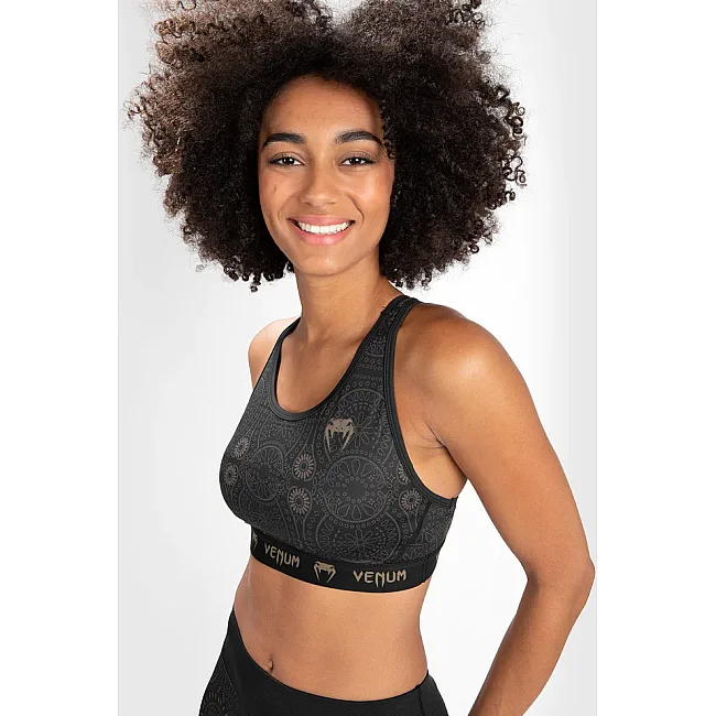 Спортивный топ VENUM Women Santa Muerte Dark Side - Black Brown