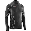 Термокофта с воротничком (лонгслив) X TECH Maglia Race 3 Munica Lunga lupetto Nero Черная