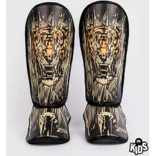 Защитные щитки для ног VENUM Tiger Black Neon Orang