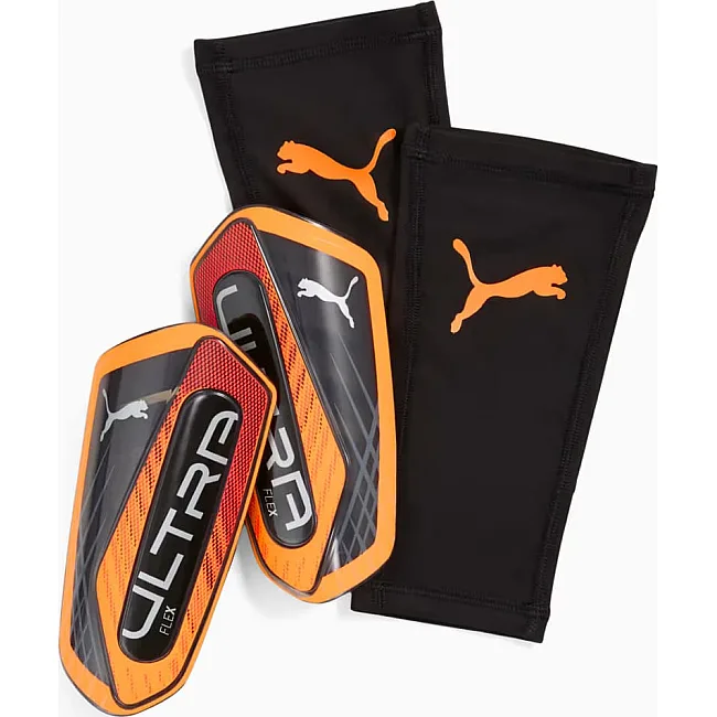 Щитки Puma Ultra Flex Sleeve чорний, помаранчевий (для дітей)