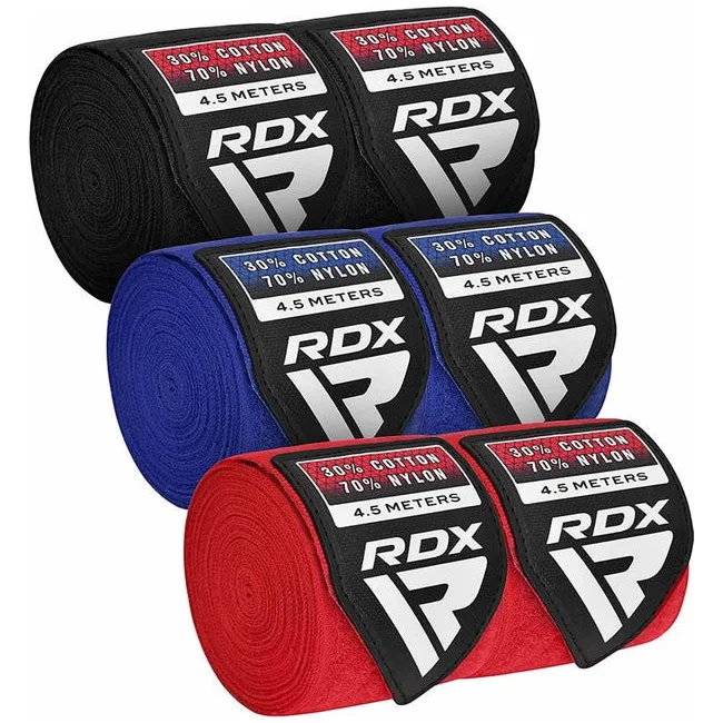 Бинти для боксу RDX RB Hand Wraps Combine 3 пари Red,Black,Blue