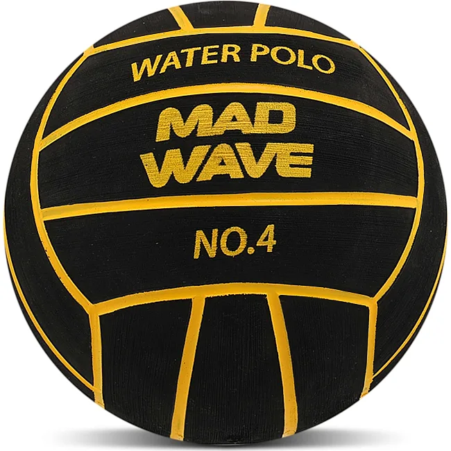 Мяч для водного поло MADWAVE M223002 (Черный)