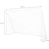 Футбольные ворота с панелью и сеткой BR240P NILS 2в1 240x150cm