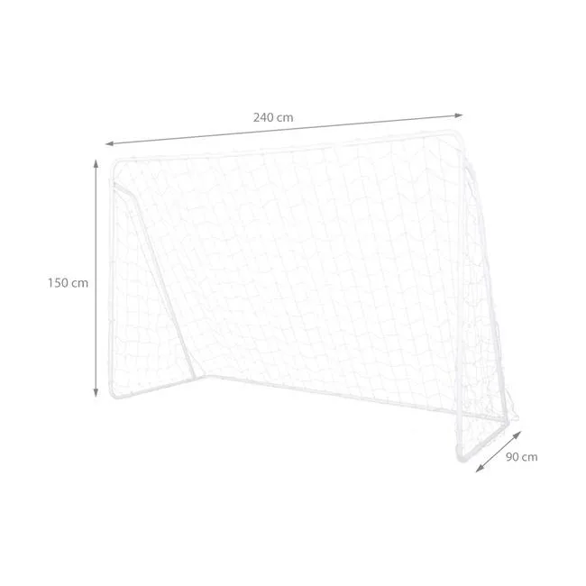 Футбольные ворота с панелью и сеткой BR240P NILS 2в1 240x150cm