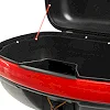 Центральный кофр задний для мотоцикла пластиковый Top Case JUHAO M-999 1шт 43x39x28см (Черный-красный)