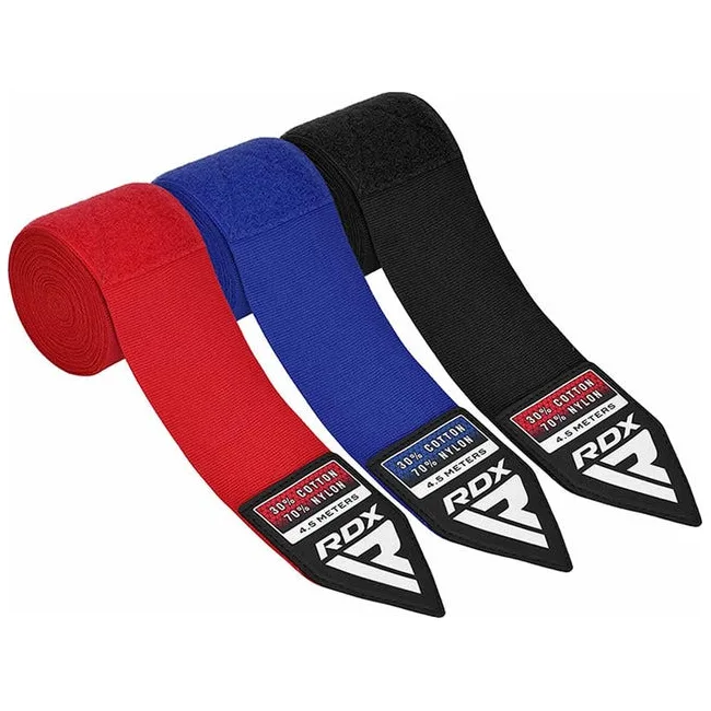 Бинти для боксу RDX RB Hand Wraps Combine 3 пари Red,Black,Blue