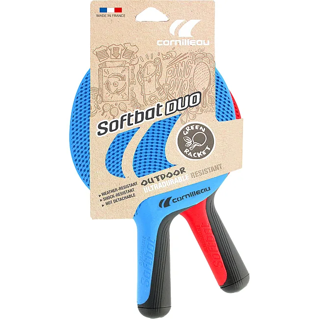 Набор для настольного тенниса Cornilleau SOFTBAT DUO OUTDOOR, красно-синий