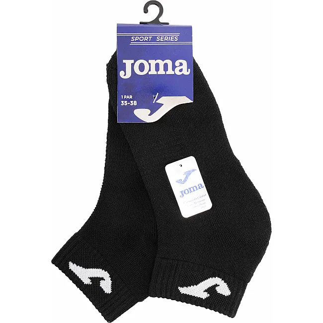 Спортивные носки унисекс короткие JOMA SPORT 400027-P01 размер 35-46 (Черный)