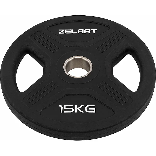 Млинці диски TPU 2 Handle металева втулка ZELART TA-6995-15 (Чорний)