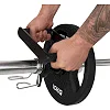 Рукоятка подвійна ручка для блочного тренажера Close-Grip Cable and Landmine Attachment ZELART TA-8413 (Чорний)