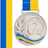 Медаль спортивная с лентой SP-SPORT UKRAINE с украинской символикой C-6826 (Серебряный) Медаль спортивная с лентой SP-SPORT UKRAINE с украинской символикой C-6826 (Серебряный)