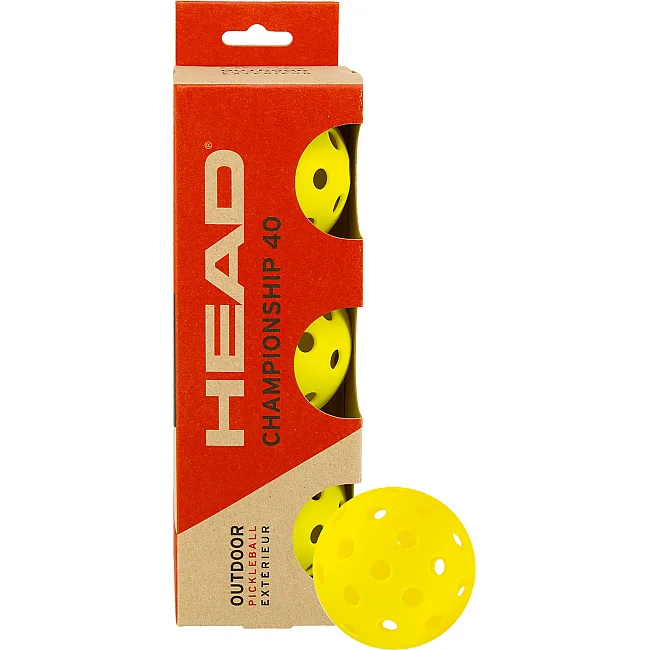 М'ячі для піклболу HEAD Championship 40 Outdoor 557020 (Салатовий)