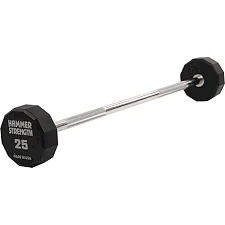 Штанга неразборная с фиксированным весом прямая PEV HAMMER STRENGHT TA-9979-25 (Черный)