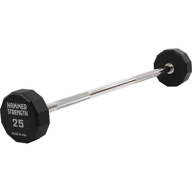 Штанга неразборная с фиксированным весом прямая PEV HAMMER STRENGHT TA-9979-25 (Черный)