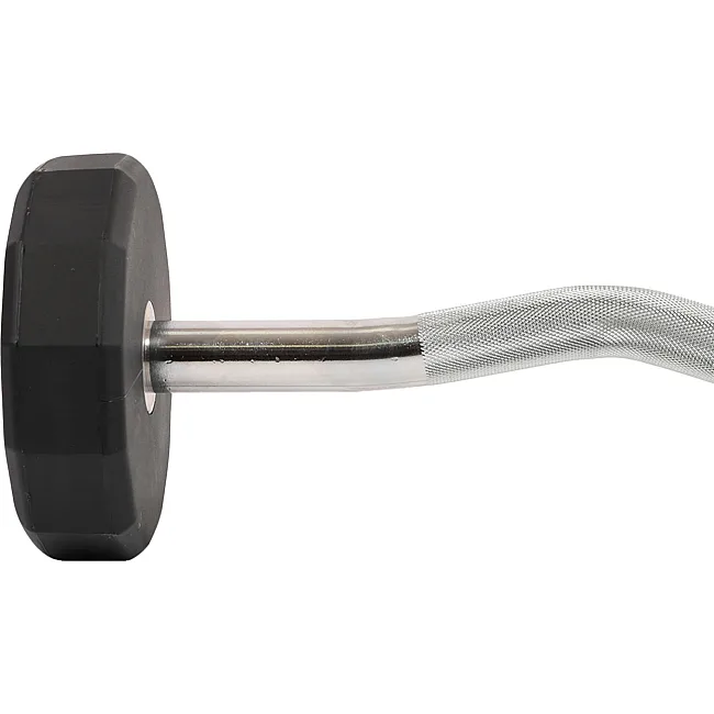 Штанга неразборная с фиксированным весом изогнутая PEV HAMMER STRENGHT TA-9978-20 (Черный)