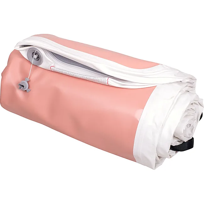 Надувной коврик Airtrack inSPORTline Airstunt 400x100x10 см, розовый