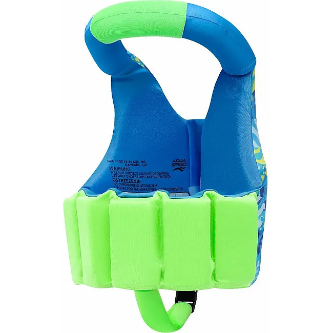 Детский жилет для плавания Aqua Speed Aqua Pals 61138 бирюзовый, салатовый 15-19 кг