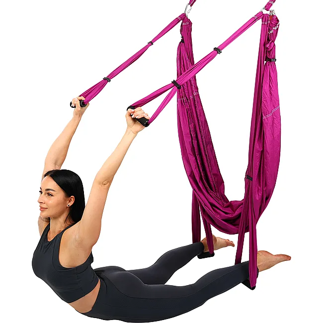 Гамак для йоги Antigravity Yoga ZELART
 FI-4775 (Темно-розовый)