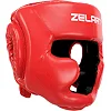 Тренировочный шлем для бокса PU ZELART BO-6001 (Красный)