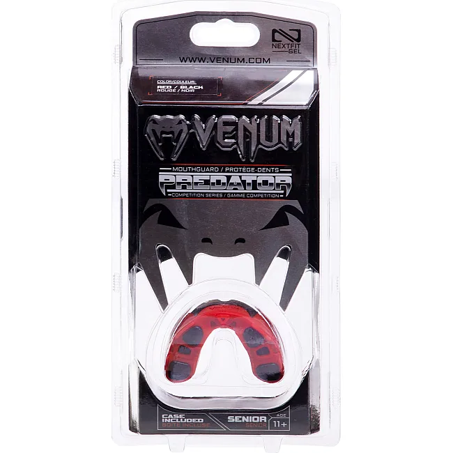 Капа для бокса
 двухслойная VENUM PREDATOR HK-VN2046 (Красный-черный)
