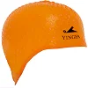 Шапочка для бассейна силиконовая на длинные волосы YINGFA C0061 (Оранжевый)