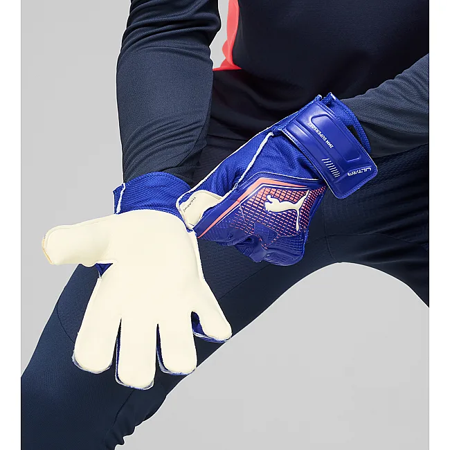 Вратарские перчатки Puma ULTRA Play RC синий, белый