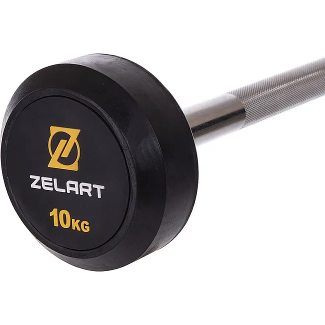 Штанга неразборная с фиксированным весом прямая
 ZELART

 TA-2685-10 длина-95см 10кг