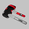 Пада для тайского бокса RDX T1 Curved Thai Kick Pad Red (1 шт.)