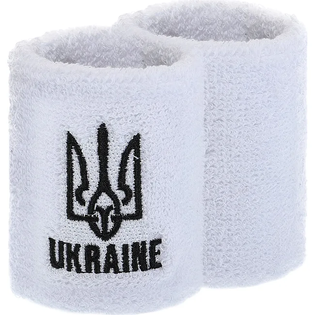 Спортивный напульсник впитывающий влагу UKRAINE BC-9282 1шт (Белый)