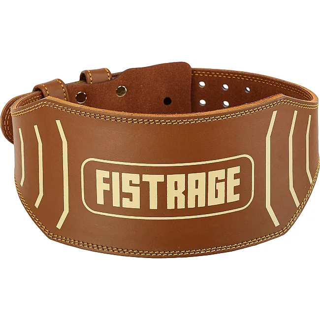 Пояс для тяжелой атлетики кожа
 FISTRAGE VL-4342 спинка-15см (Коричневый)