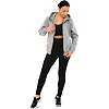 Спортивная кофта
 женская на молнии с капюшоном JOMA

 URBAN STREET 902423-150 см
 см (Светло-серый)