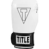 Боксерские перчатки TITLE Boxing Vegan Gloves White/Black (капа в комплекте)