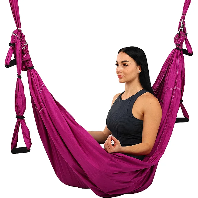 Гамак для йоги Antigravity Yoga ZELART
 FI-4775 (Темно-розовый)