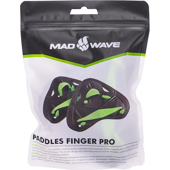Лопатки на пальцы для плавания MADWAVE
 FINGER PADDLES M074604001W