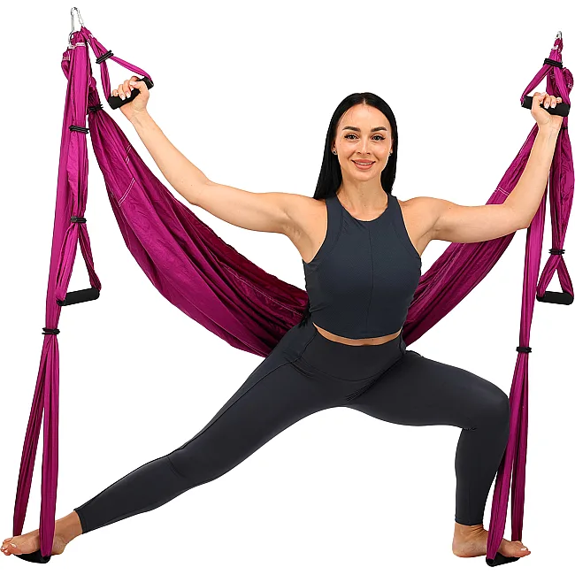 Гамак для йоги Antigravity Yoga ZELART
 FI-4775 (Темно-розовый)