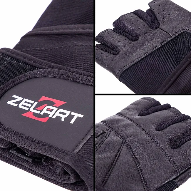Перчатки для фитнеса и тяжелой атлетики ZELART

 SB-161094 (Черный)