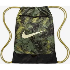 Рюкзак-мешок Nike NK BRSLA DRWSTG 9.5 CAMO AOP 18L хаки черный 36x51х5 см