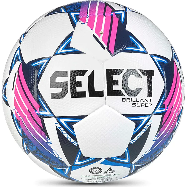М'яч футбольний Select BRILLANT SUPER FIFA (HS) v24 синій, білий, чорний, малиновий 5