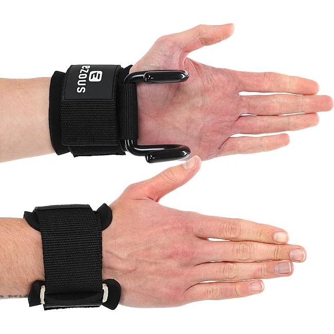 Крюки для тяги и подтягивания
 на запястья LIFTING HOOK EZOUS B-12 2шт