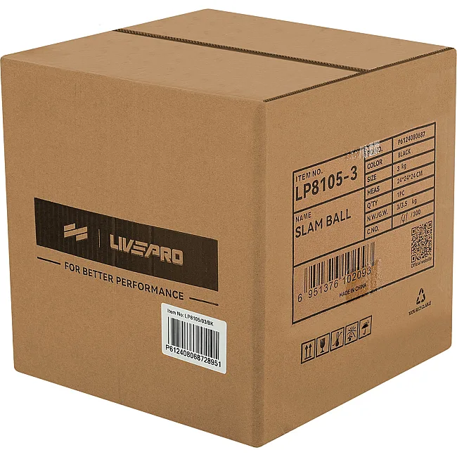 Слэмбол мяч набивной для кроссфита и фитнеса
 LiveUp LP8105-3 3кг
