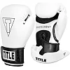 Боксерские перчатки TITLE Boxing Vegan Gloves White/Black (капа в комплекте)