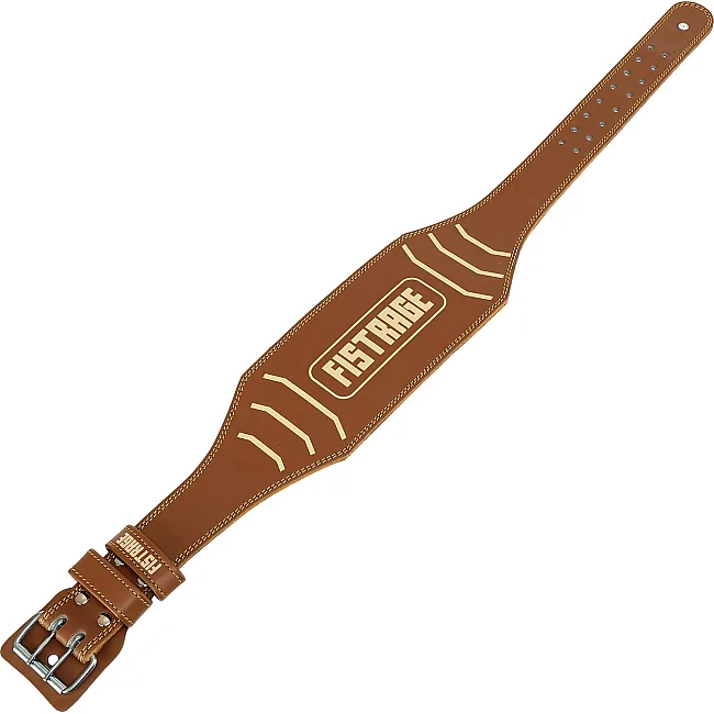 Пояс для тяжелой атлетики кожа
 FISTRAGE VL-4342 спинка-15см (Коричневый)