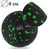 Набор для массажа и йоги PowerPlay PP_4097 (Ролик 30*10 + 2-я мячи) Green + резинка 5.5 кг.