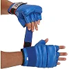 Распродажа! Перчатки снарядные шингарты кожаные с манжетом EVERLAST VL-01045 (Синий)