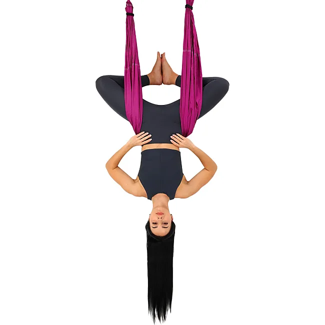 Гамак для йоги Antigravity Yoga ZELART
 FI-4775 (Темно-розовый)