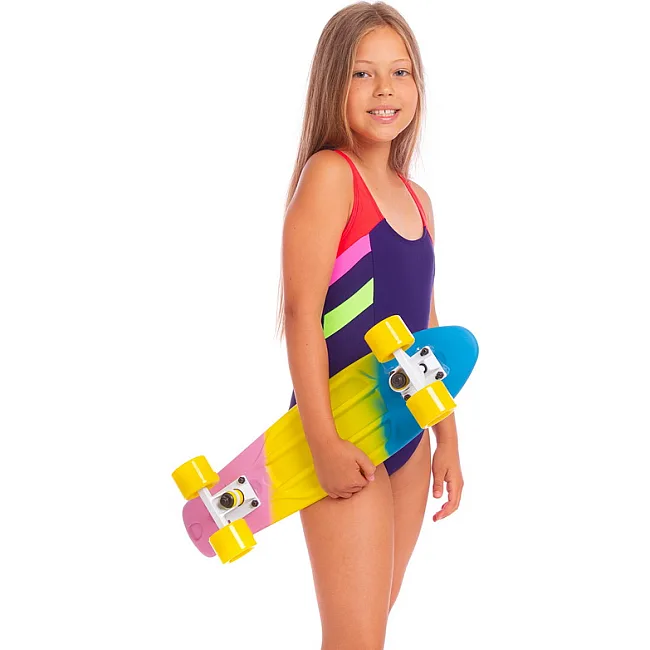 Пенни борд Penny Board круизер пластиковый RUBBER SOFT 22