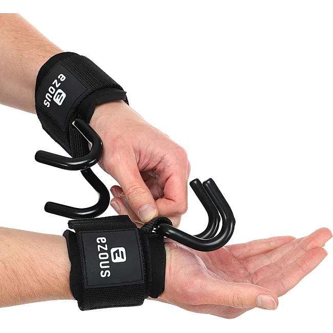 Крюки для тяги и подтягивания
 на запястья LIFTING HOOK EZOUS B-12 2шт