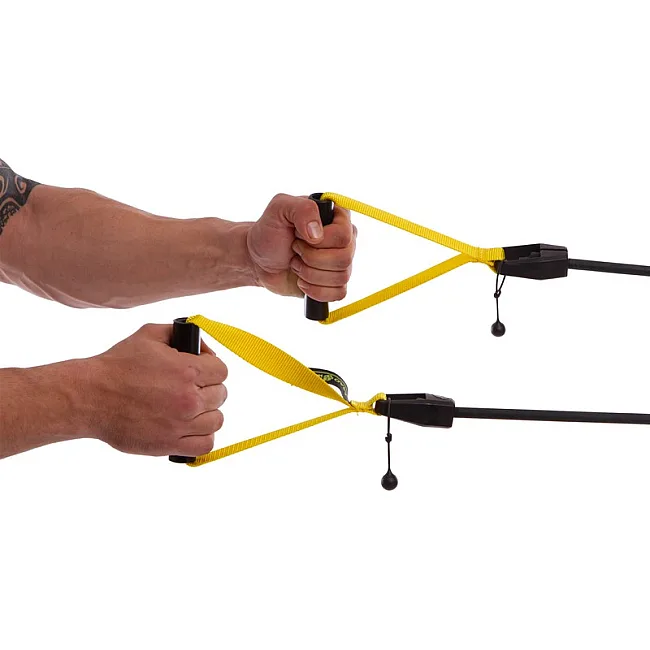 Тренажер для плавания с ручками для тренировки гребка MADWAVE

 ROWER TRAINER DRY M077109 длина 1,2м (Серый)